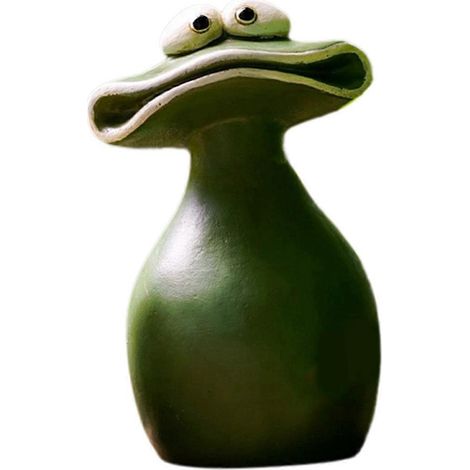 Pot de fleurs grenouille à grande bouche, artisanat en résine, décoration intérieure, ornements L-- (1/5)