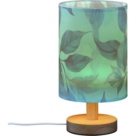 Chic Leafs Veilleuse LED turquoise avec abat-jour pour (1/5)