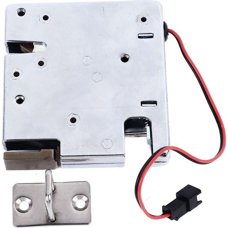 Serrure à loquet électrique, armoire de commande électromagnétique, casier de porte, tiroir à ressort solénoïde 12V avec interrupteur de détecteur (1/5)
