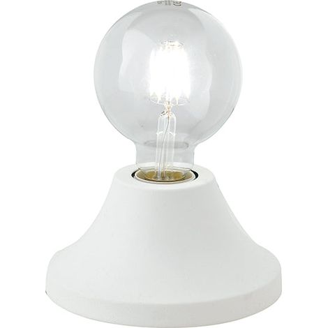 "Lampada da tavolo VESEVUS in metallo bianco"