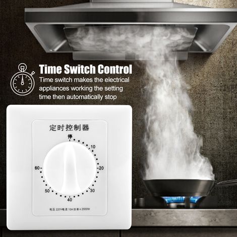 Minuteur de Pompe à Eau 220V Intelligent avec Compte à Rebours Mécanique pour Contrôle Intérieur (1/5)