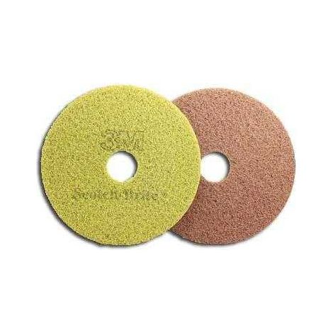 3M – Disque diamant 430mm pour nettoyage et lustrage sols – Fibres polyester et grains diamant – Brillance moyenne sans produits chimiques (1/2)