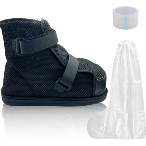 Chaussure de Plâtre Postopératoire, Bottes de déchargement pour douleurs au talon ou à la cheville, Pour Pied Blessé Entorse Protection de Plâtre Soutien du Pied (Taille européenne 40),Parent (1/5)