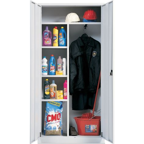 PROVOST - Armoire d'entretien métallique Provost - Structure acier - Gris RAL 7035