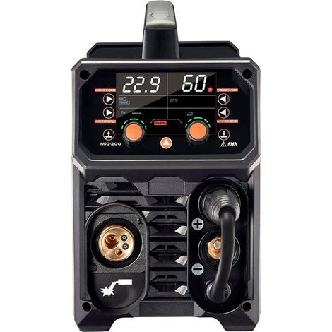 Poste à souder MIG synergique portable - 200 A - 4 en 1 - MIG sans gaz - MIG au gaz - MMA - Lift TIG (1/5)