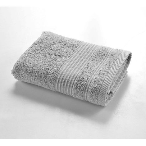 Serviette de toilette 50x90 cm - 500g/cm² - Gris clair