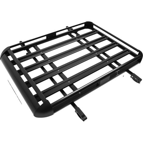 Support de toit, largeur réglable, capacité de charge maximale 150 kg, noir (1/2)