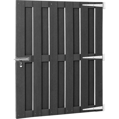 Maison Exclusive - Gartentor WPC 100x112 cm Grau (1/5)