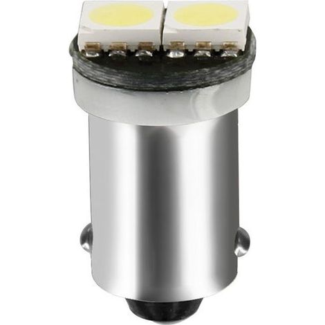 24V Led Series - 2 SMD x 3 chips - (T4W) - BA9s - 2 pz - D/Blister - Bianco - Doppia polarità (1/4)