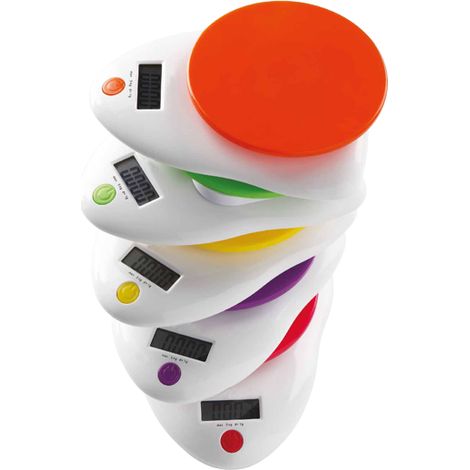 Bilancia da Cucina Digitale con Piatto Arancio Max 5 kg Innoliving