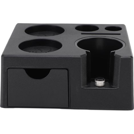 Stazione di pressatura del caffè, organizer per caffè in ABS per la conservazione, dispenser portafiltri per filtri da 49 mm, 51 mm, 53 mm e 58 mm. (1/5)