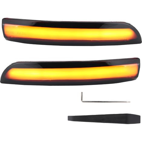 Hlyjoon LED-Außenspiegelleuchten-Set mit dynamischen LED-Blinkern, geeignet als Ersatz für Kuga/Escape/E-coSport 2013-2018 (1 Paar) (1/5)
