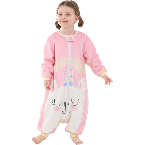Bebe Gigoteuse avec Jambes 3-5 Ans Manches Longues Rose (1/5)