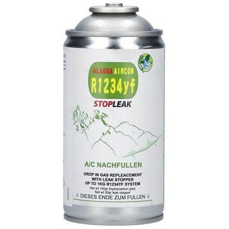 Alaska Refrigerantes Botella de sellador de fugas para sistemas R1234yf
