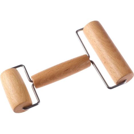 Rouleau à pâtisserie en bois, pour pâte, pizza ou biscuits, outil de cuisine (1/4)