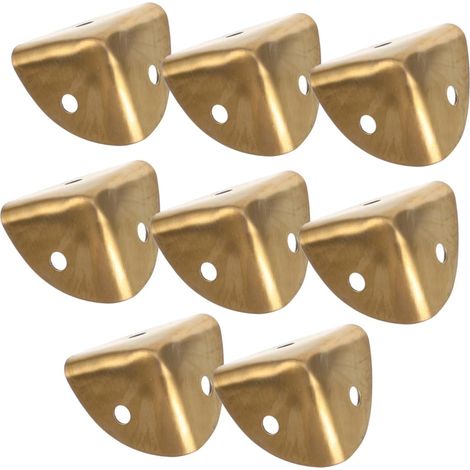 8 protège-coins décoratifs, inox, pour boîtes et menuiserie (1/5)