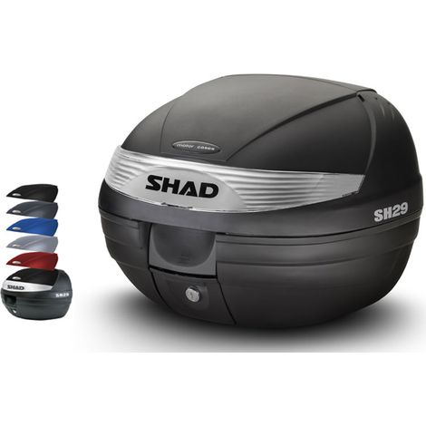 Top case 29L Shad SH29 pour 1 casque intégral moto scooter deux (1/2)