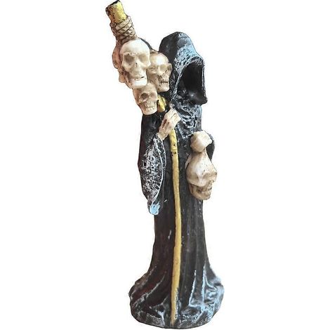 Statue de la Sainte Mort debout, figurine décorative Muerte pour autel ou Halloween. (1/5)