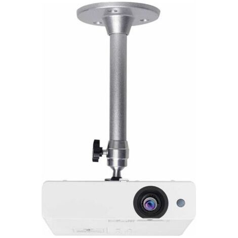 Support de Plafond pour Projecteur, Capacité de Charge de 6.6 Livres, Rotation à 360°, Angle A'inclinaison de 90°, Support de Plafond et Mural pour Mini Projecteur - Fabriqué en Aluminium,de (1/5)