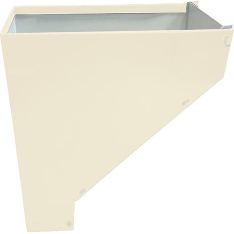 Cuvette de branchement alu pour descente 60x80 rectangulaire - TP22 - ALUHOME
