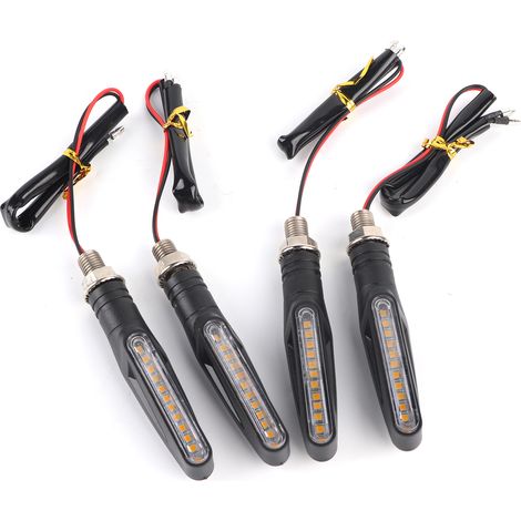 Universelle Motorradblinker - Schwarz (4er-Set) (1/5)