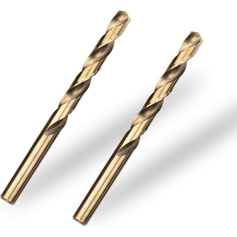 2 pièces Foret Hélicoïdal 9.5mm Acier Inoxydable Professionnel, Standard DIN 338 pour Métaux (1/5)