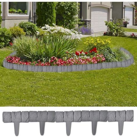 Bordure de jardin imitation pierre 41 pieces 10 m (1/5)