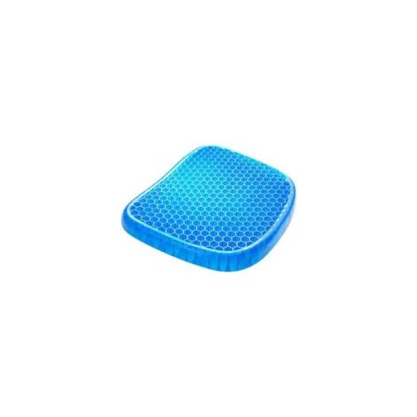 Coussin de Siège en Gel,Coussin de Gel Respirant Coussin Anti Escarres avec Housse Antidérapant pour Soulager Les Maux de Dos, Coussin pour Voiture/Bureau/Maison/Fauteuil Roulant  - Crezuo