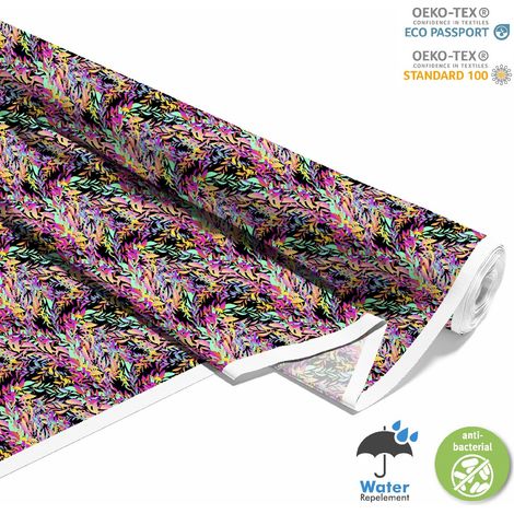 Outdoor dekostoffe oxford - Motiv bunte Blätter I DX283 (1/5)