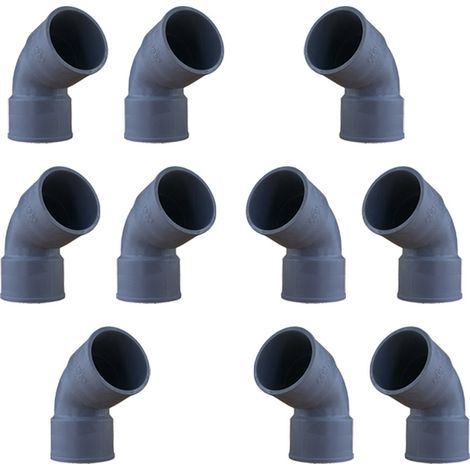 10 coudes PVC 67°30 Femelle/Femelle Ø40 - First Plast (1/5)