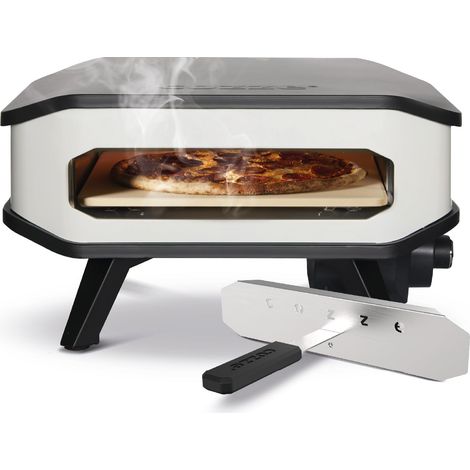 Four à pizza électrique 13" avec pierre à pizza et porte avant 230 V/2 200 W, Black (1/5)