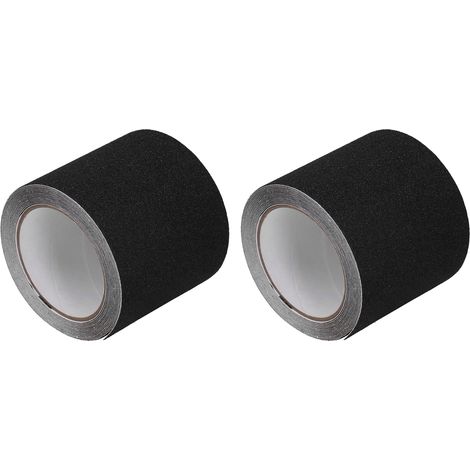 2 bandes adhésives antidérapantes pour escaliers, ruban grip sécurité sol maison, 10 cm x 5 m (1/5)