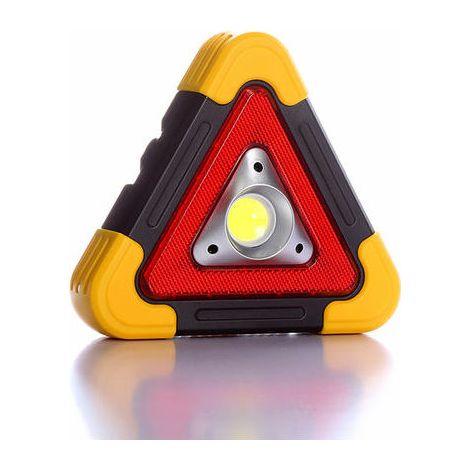 Portable 30W 1200lm Emergency Warning Triangle LED Super Bright Warning Light Outdoor Work Light Spotlight - Red (1/5)
