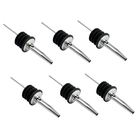Salvinelli Japan, set 6 tappi versatore inox, prodotto professionale