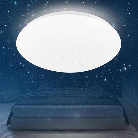 Plafonnier LED lumière étoile,GBLY effet scintillant, lumière blanche neutre 6000 Kelvin,lampe pour chambre couloir salon, chambre d'enfant, 12W,220V,IP20, Ø 2500mm (1/4)