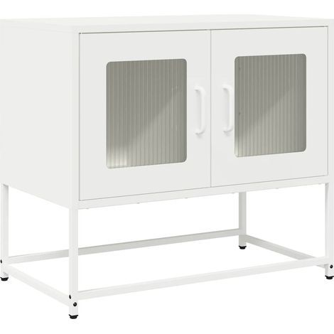 Maison Exclusive - TV-Schrank Weiß 68x39x60,5 cm Kaltgewalzter St