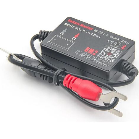 BM2 12V Bluetooth Battery Monitor – Wireless Battery Analyser with iOS/Android App, Real-Time and Historical Voltage Monitoring (1/5)