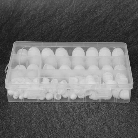 145 pièces/boîte, écrous à capuchon PE M4 M5 M6 M8 M10 M12 (1/5)