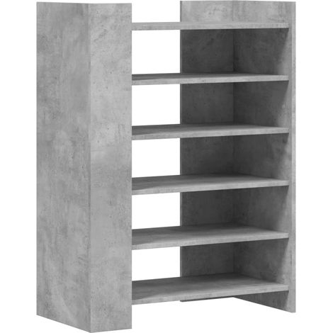 Maison Exclusive - Scarpiera Grigio Cemento 74,5x37,5x100 cm in Legno Multistrato