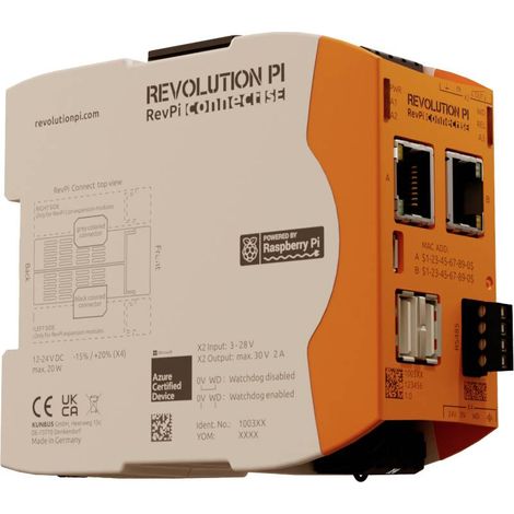 Revolution Pi by Kunbus RevPi Connect SE 16 GB PR100369 API - Module d'extension 24 V/DC X947222