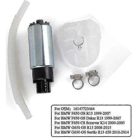 Pompe à carburant pour BMW F650 G650 GS R13 Dakar Scrarver K14 Sertao R13 650 2010-2014 16147723464 (1/4)