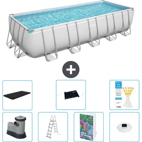 Bestway Piscina Bestway Power Steel Rettangolare - 640x274x132 cm - 8-pezzi  S598 (1/4)