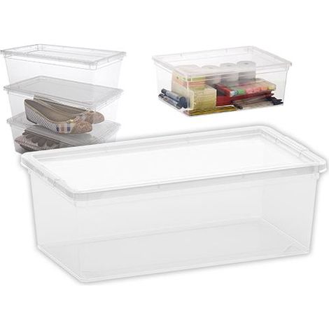 Keter Contenitore Multiuso Trasparente M - 40x34x18 cm - 18L