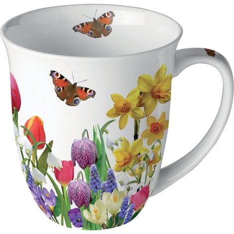 Tasse en porcelaine fine sensation de printemps 11 cm (1/2)
