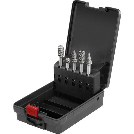 TOOLCRAFT TO-9913158 Punta fresatrice Dimensione, Ø 10 mm Diametro albero 6 mm 5 parti (1/5)