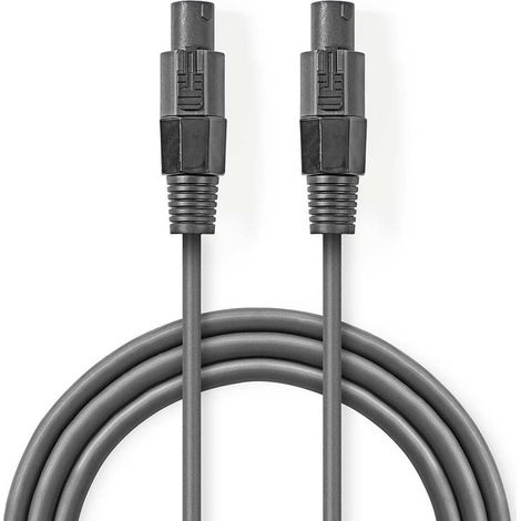 Cable de altavoz 48 x 020 mm cobre 100 metros redondo pvc gris oscuro caja de regalo