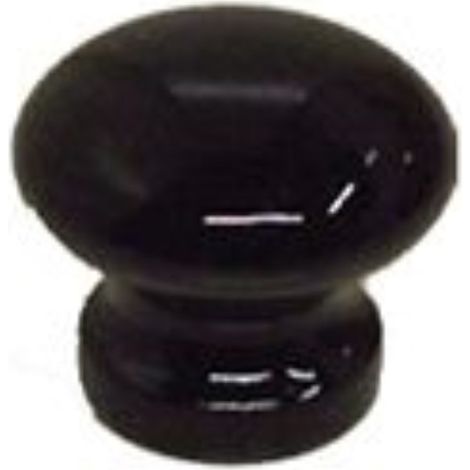 MASIDEF-POMOLO NERO BRILLANTE - DIAM. 30MM