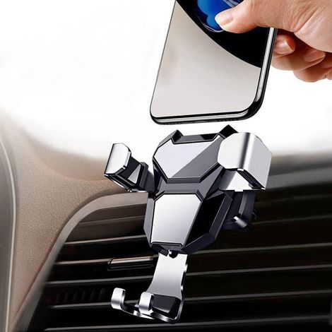 Ahlsen 1x accesorios de soporte de montaje por gravedad para salida de aire de coche para teléfono móvil GPS (1/5)