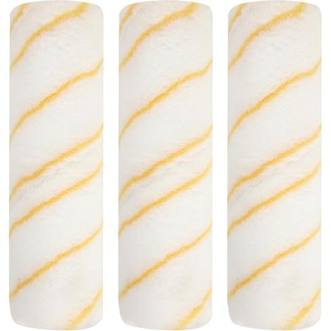 Lot de 3 rouleaux de peinture de 24 cm - Grand rouleau de rechange pour mur et plafond (1/2)