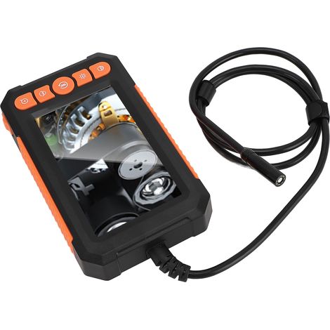 Vidéoscope industriel caméra inspection écran LCD 4,3 pouces 8 mm 1080p Full HD câble semi-rigide 1m pour égouts avec LED drainage climatisation (1/5)